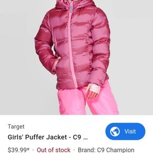 Girls puffer jacket